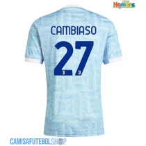 Camisa de time de futebol Juventus Andrea Cambiaso #27 Replicas 2º Equipamento 2025-26 Manga Curta
